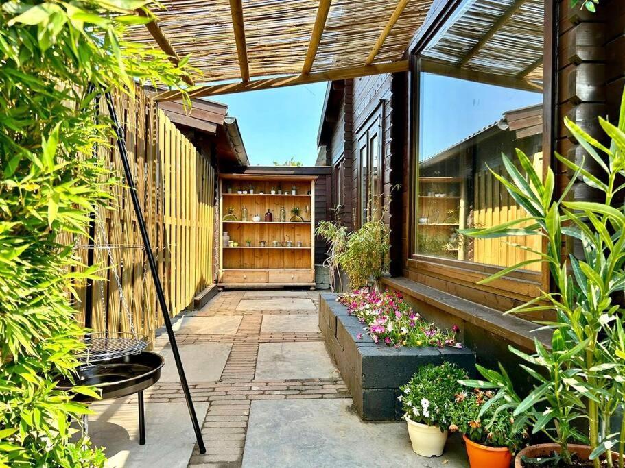 Jungle Style Lodge With Jacuzzi ,Sauna And Garden Near Amsterdam Vijfhuizen Exterior foto